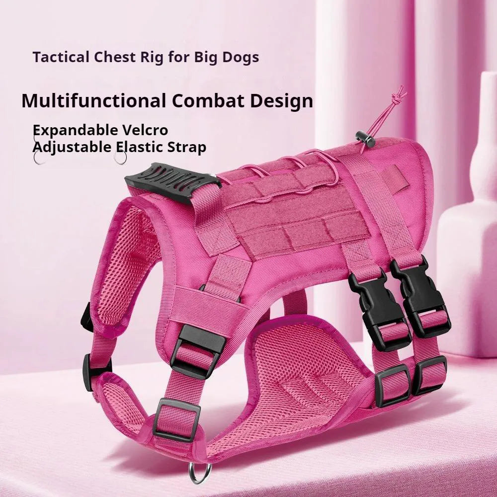 Tactical Dog Harness – Heavy Duty MOLLE Vest for Large Dogs