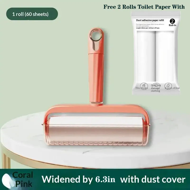 Sticky Clean Done – Reusable Lint Roller with 2 Free Refills, Extra Sticky & Easy Tear for Pet Hair, Dust & Clothes – Safe for All Surfaces