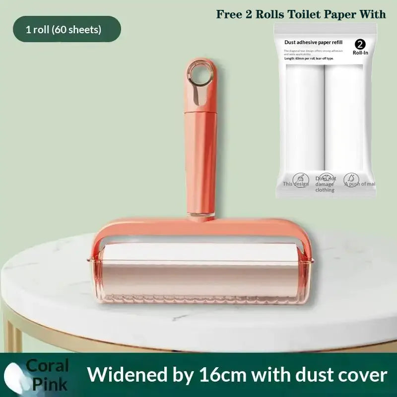 Sticky Clean Done – Reusable Lint Roller with 2 Free Refills, Extra Sticky & Easy Tear for Pet Hair, Dust & Clothes – Safe for All Surfaces