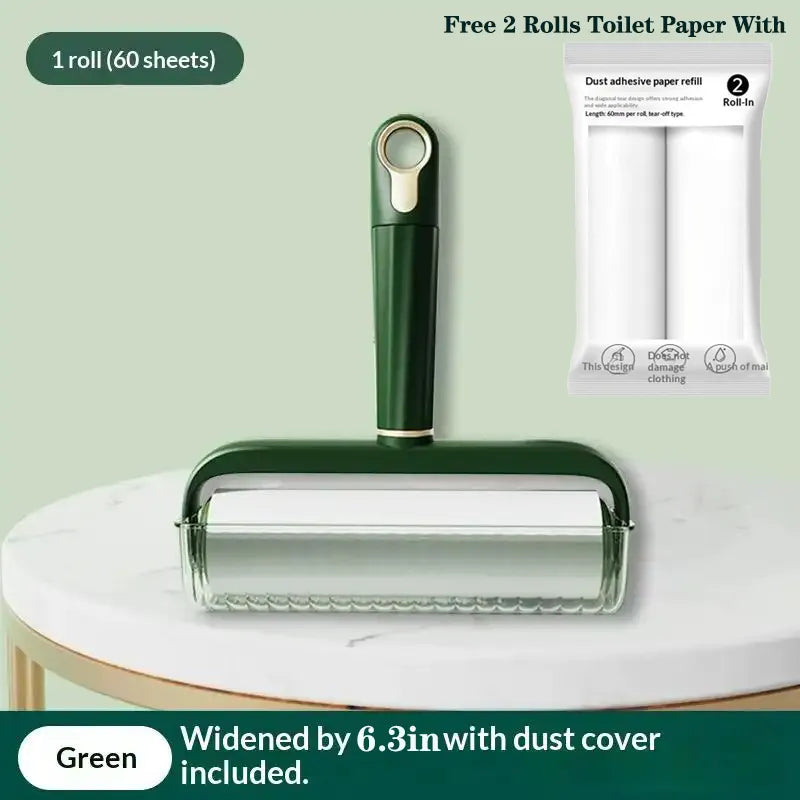 Sticky Clean Done – Reusable Lint Roller with 2 Free Refills, Extra Sticky & Easy Tear for Pet Hair, Dust & Clothes – Safe for All Surfaces