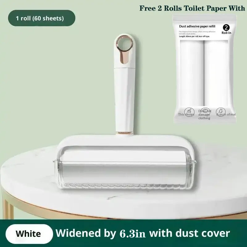 Sticky Clean Done – Reusable Lint Roller with 2 Free Refills, Extra Sticky & Easy Tear for Pet Hair, Dust & Clothes – Safe for All Surfaces