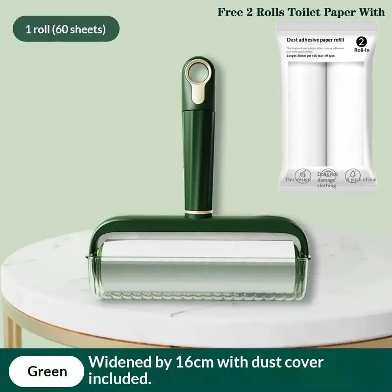 Sticky Clean Done – Reusable Lint Roller with 2 Free Refills, Extra Sticky & Easy Tear for Pet Hair, Dust & Clothes – Safe for All Surfaces