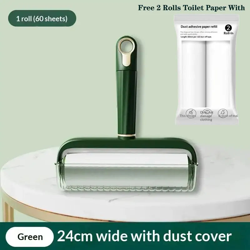 Sticky Clean Done – Reusable Lint Roller with 2 Free Refills, Extra Sticky & Easy Tear for Pet Hair, Dust & Clothes – Safe for All Surfaces