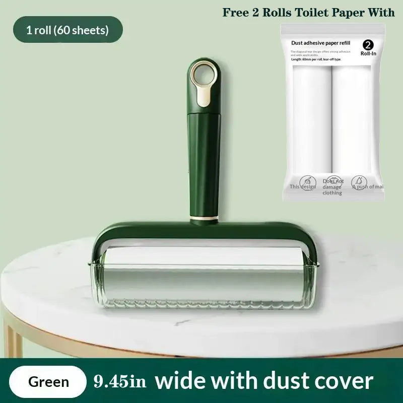 Sticky Clean Done – Reusable Lint Roller with 2 Free Refills, Extra Sticky & Easy Tear for Pet Hair, Dust & Clothes – Safe for All Surfaces