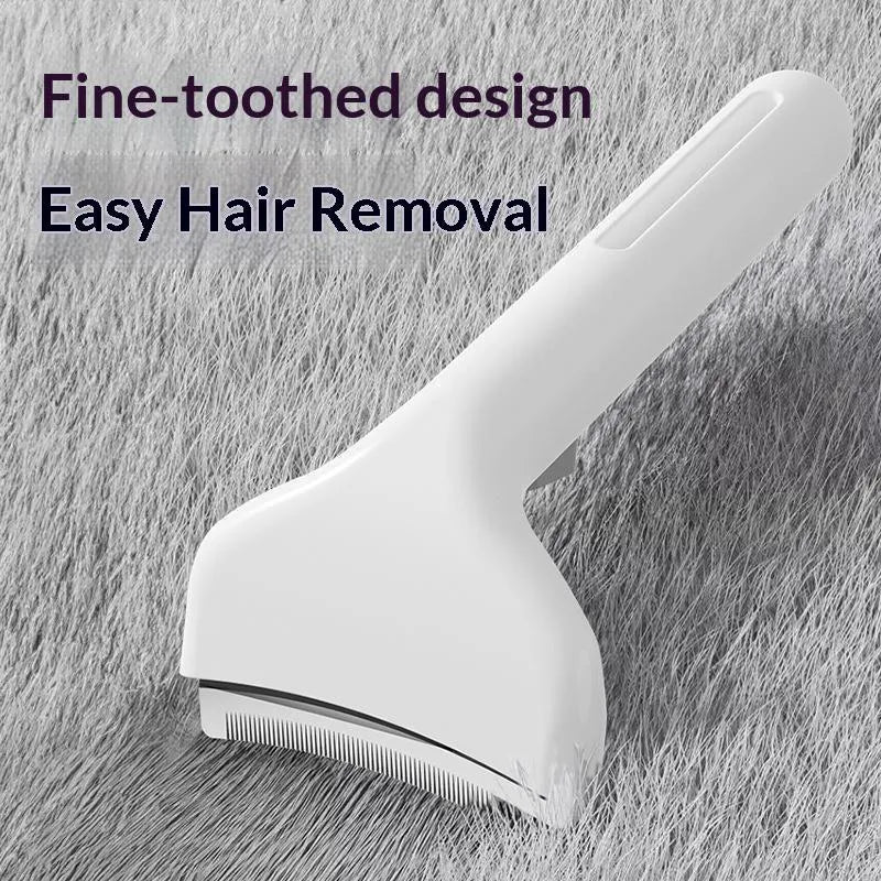 Pet Deshedding Grooming Brush for Dogs & Cats, Safe Comb Removes Loose Fur Mats Tangles for All Hair Types
